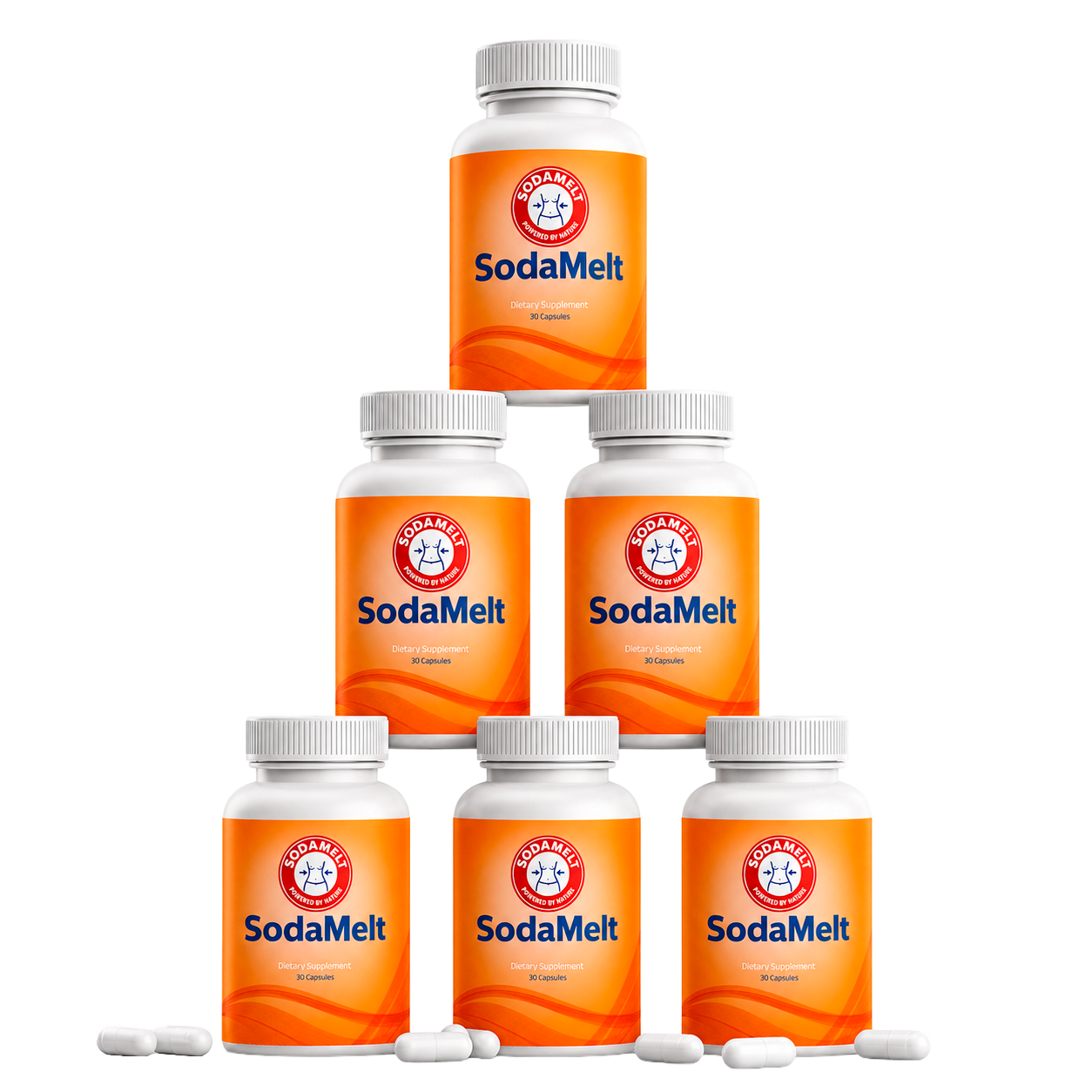 SodaMelt 6-bottle pack with capsules